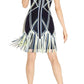  Herve LegerCharoletta Basket Weave Fringe Jacquard Dress - Runway Catalog