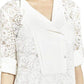  BCBGMAXAZRIAContrast Bib Lace Silk Tunic Dress - Runway Catalog