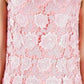  Christopher KaneCoral Lace Overlay Dress - Runway Catalog