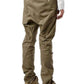 Cotton Blend High Rise Tapered Trousers