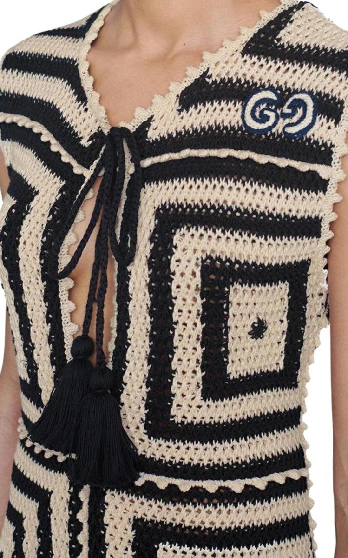  GucciCrochet-knit Cotton Short Dress - Runway Catalog