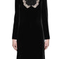 GucciCrystal And Sequinned Butterfly Velvet Dress - Runway Catalog