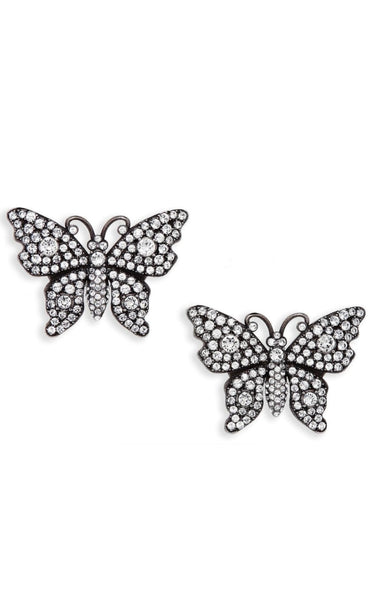 Gucci Sterling Silver Butterfly Stud Earrings - Sterling Silver Stud,  Earrings - GUC918857 | The RealReal