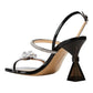  MACH & MACHCrystal-Embellished Patent Leather Slingback Sandals - Runway Catalog