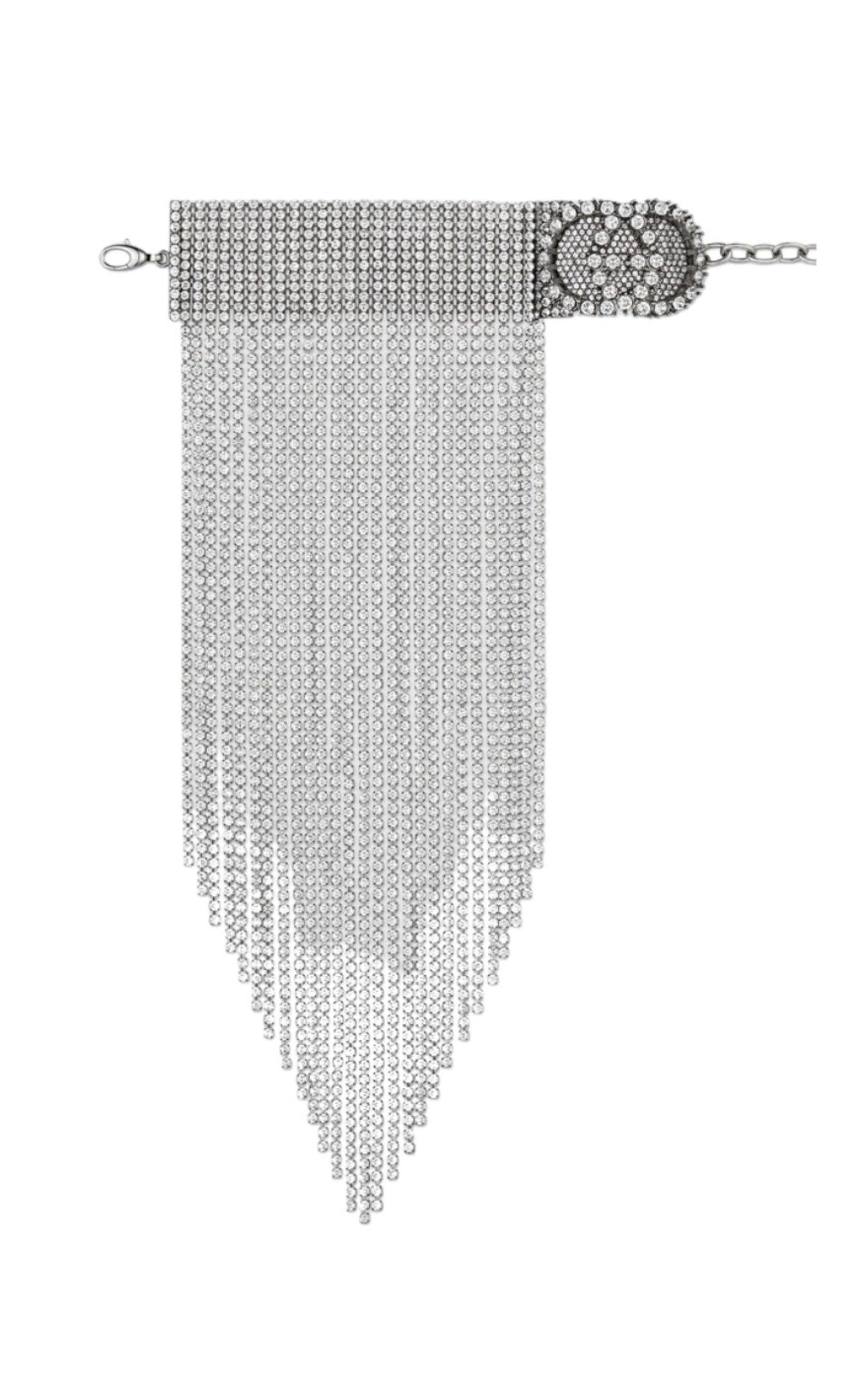  GucciCrystal-embellished Fringe Bracelet - Runway Catalog