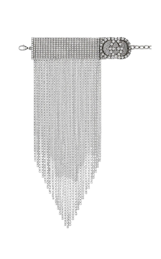 GucciCrystal-embellished Fringe Bracelet - Runway Catalog