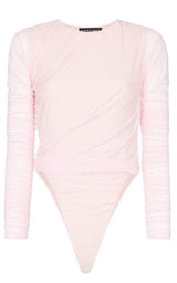  Y/ProjectCut Out Hip Long Sleeved Bodysuit - Runway Catalog