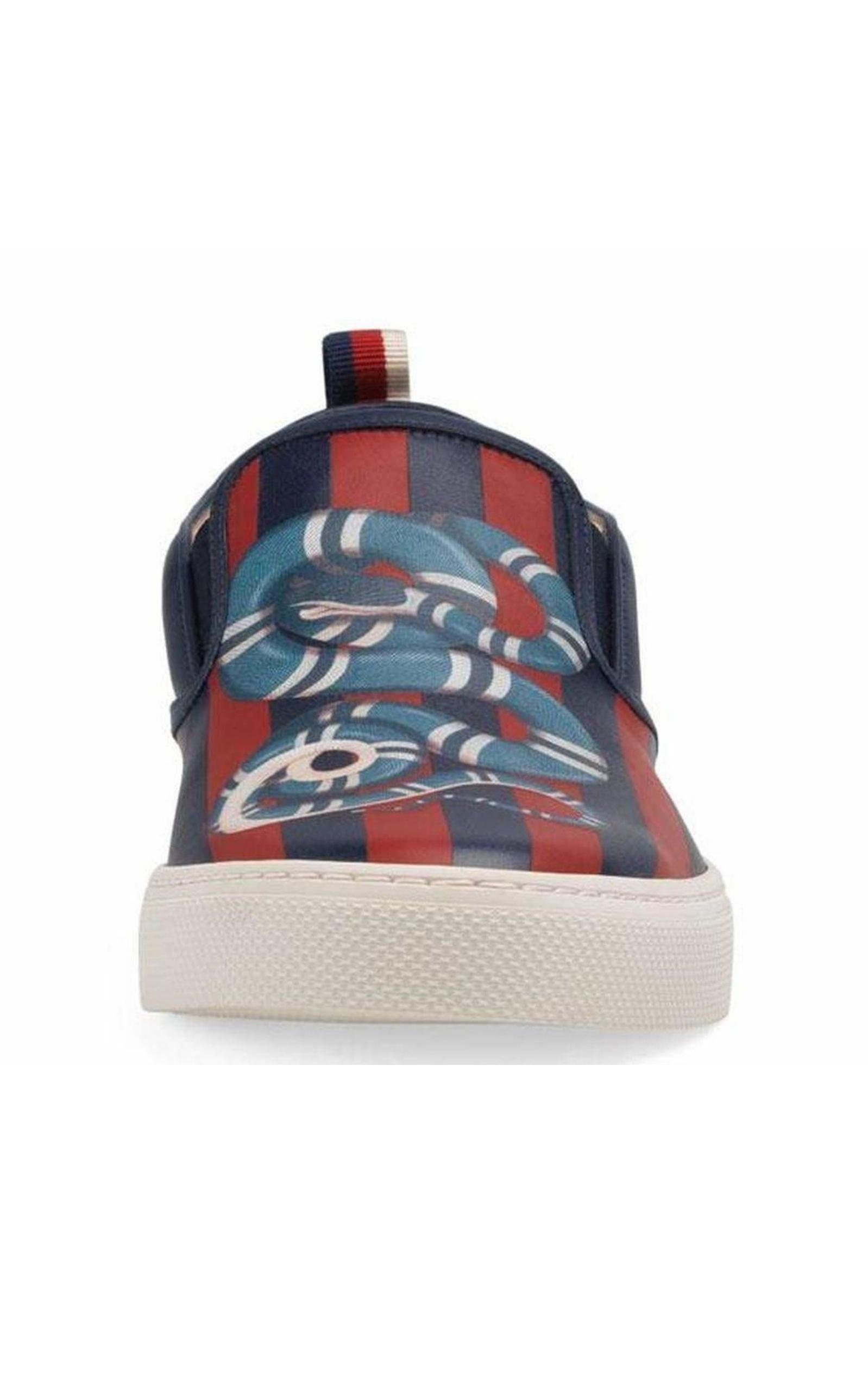 Men's Kingsnake print GG Supreme slip-on sneaker