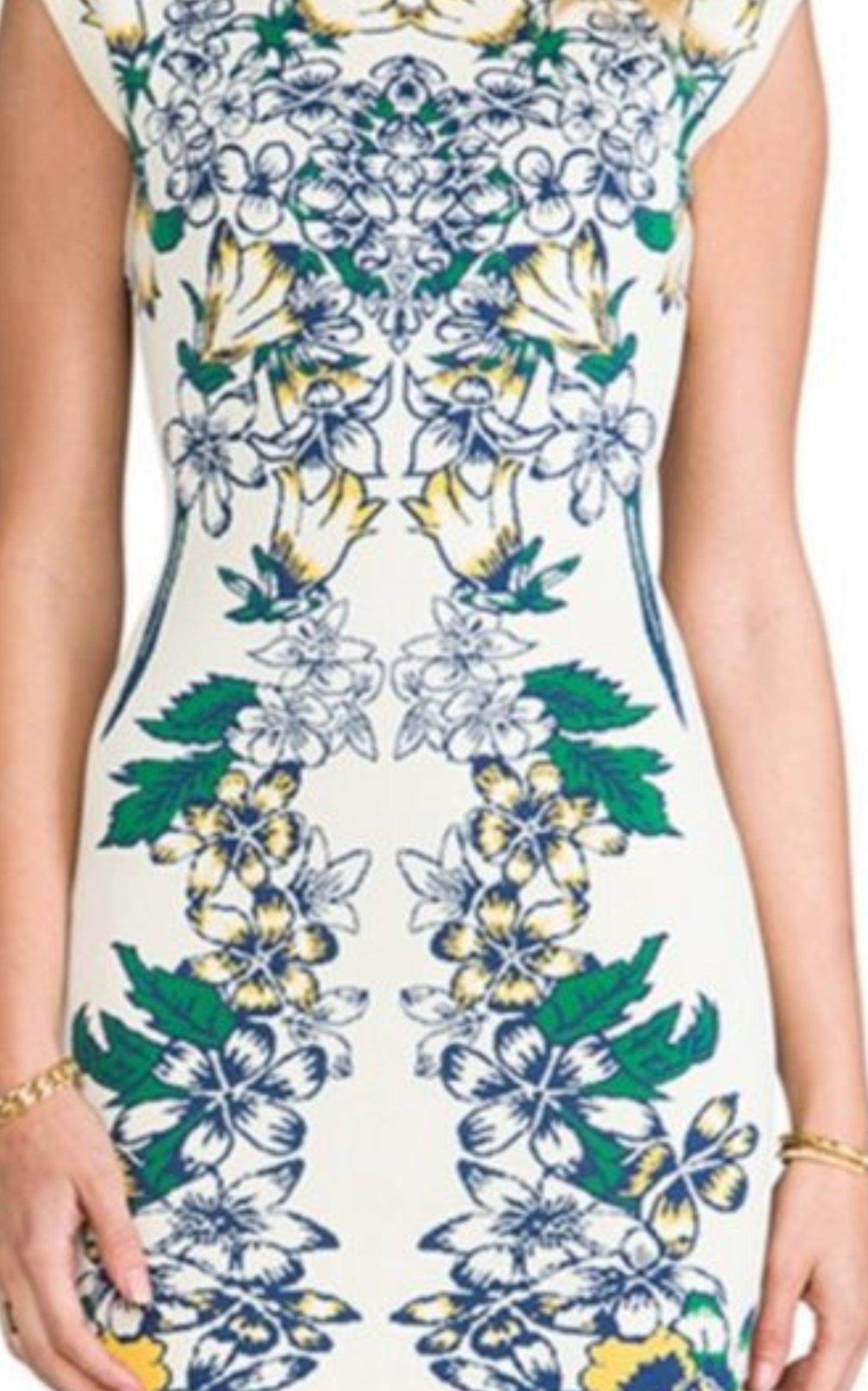 Ellena Luxe Floral Jacquard Dress