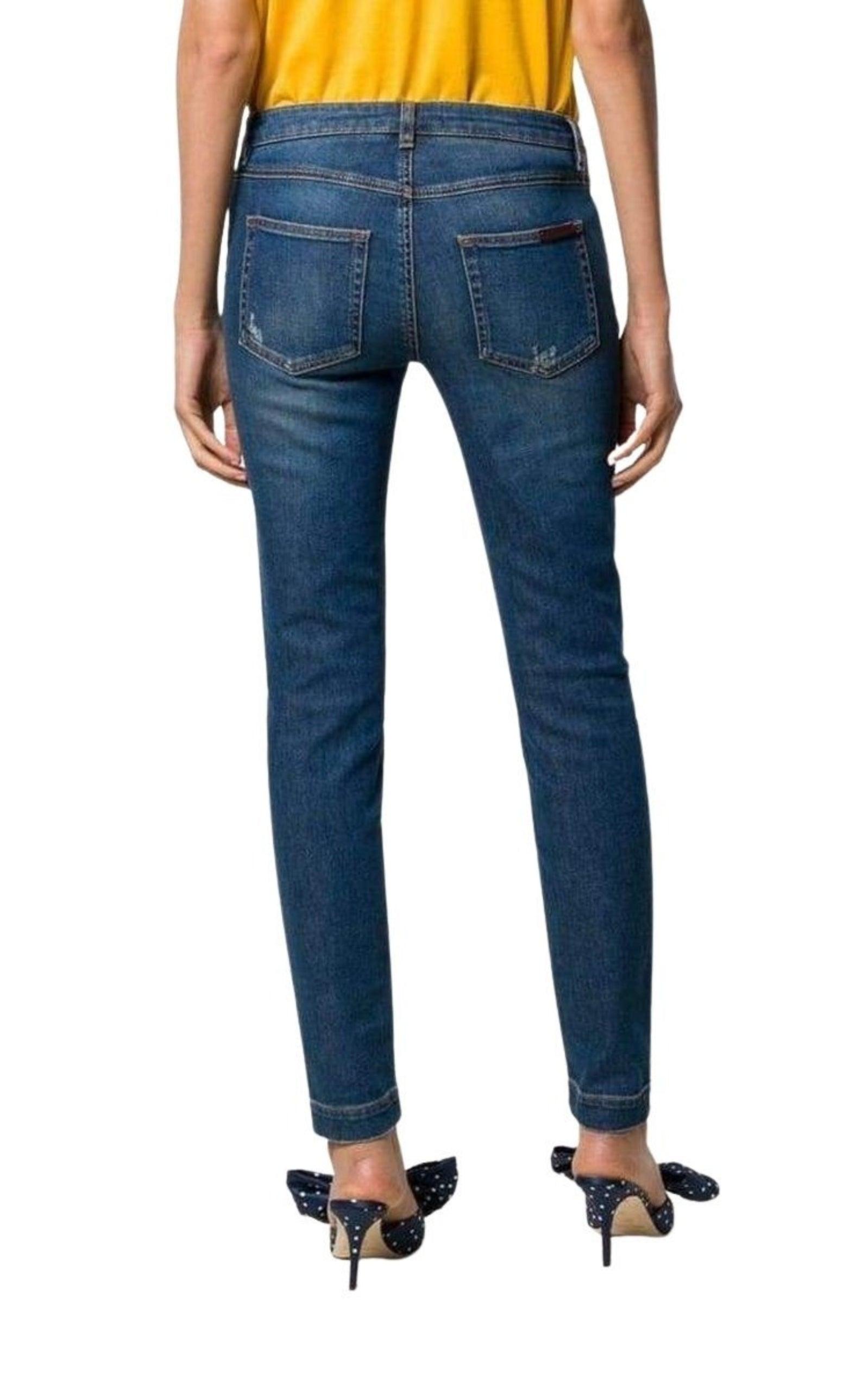  Dolce & GabbanaEmbroidery Skinny-fit Jeans - Runway Catalog