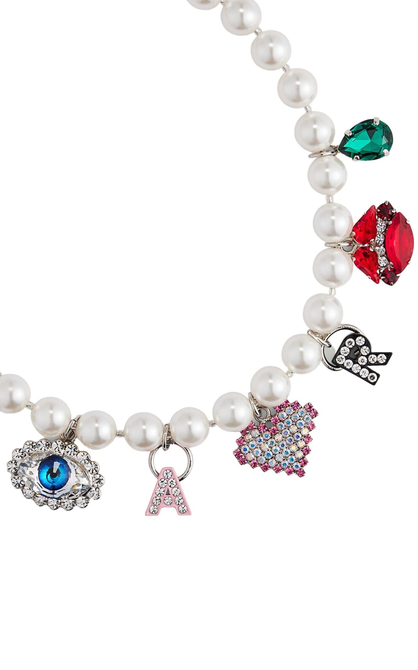  Alessandra RichFaux Pearl Charm Necklace - Runway Catalog