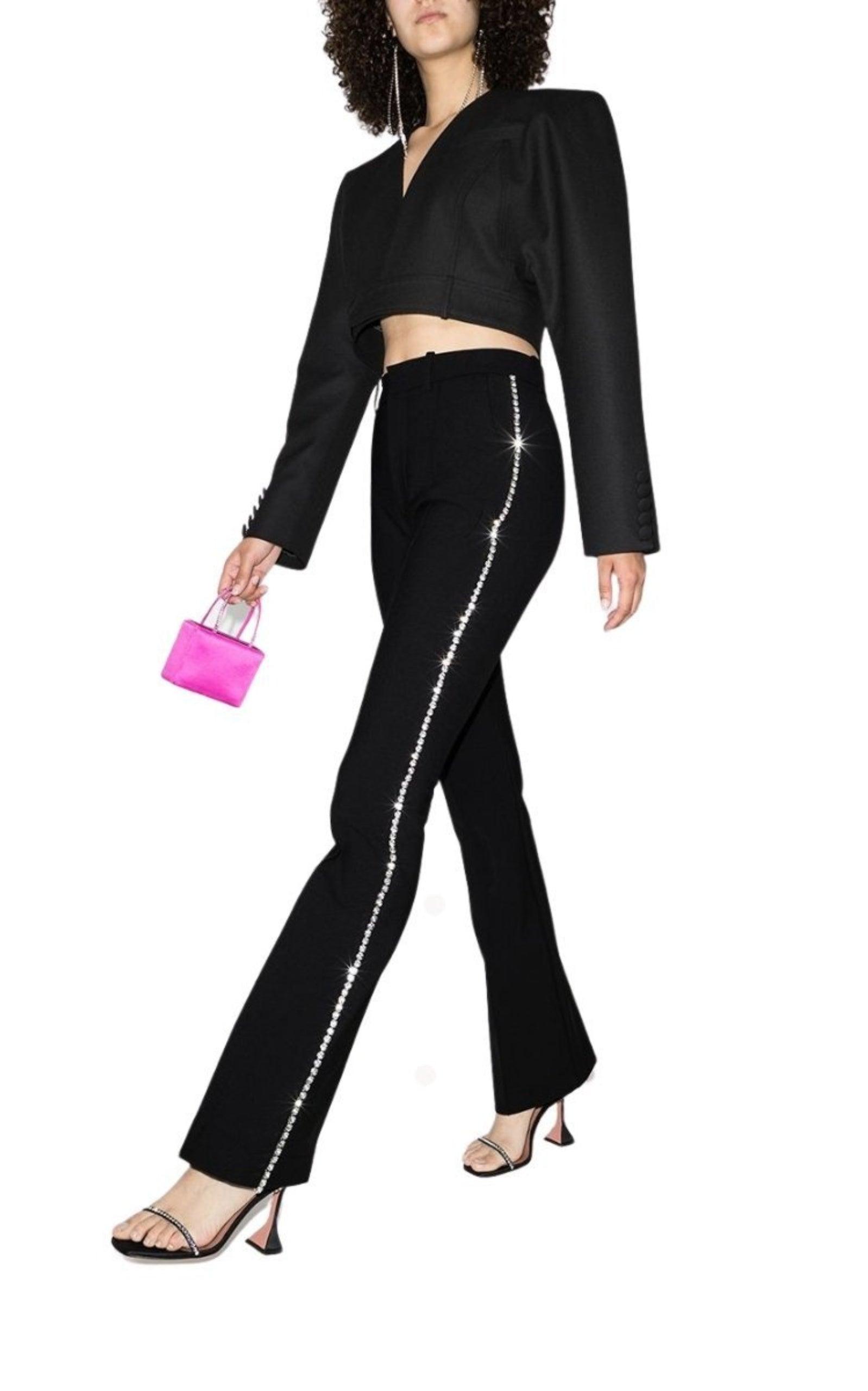  AreaFitted Jeweled Pants - Runway Catalog