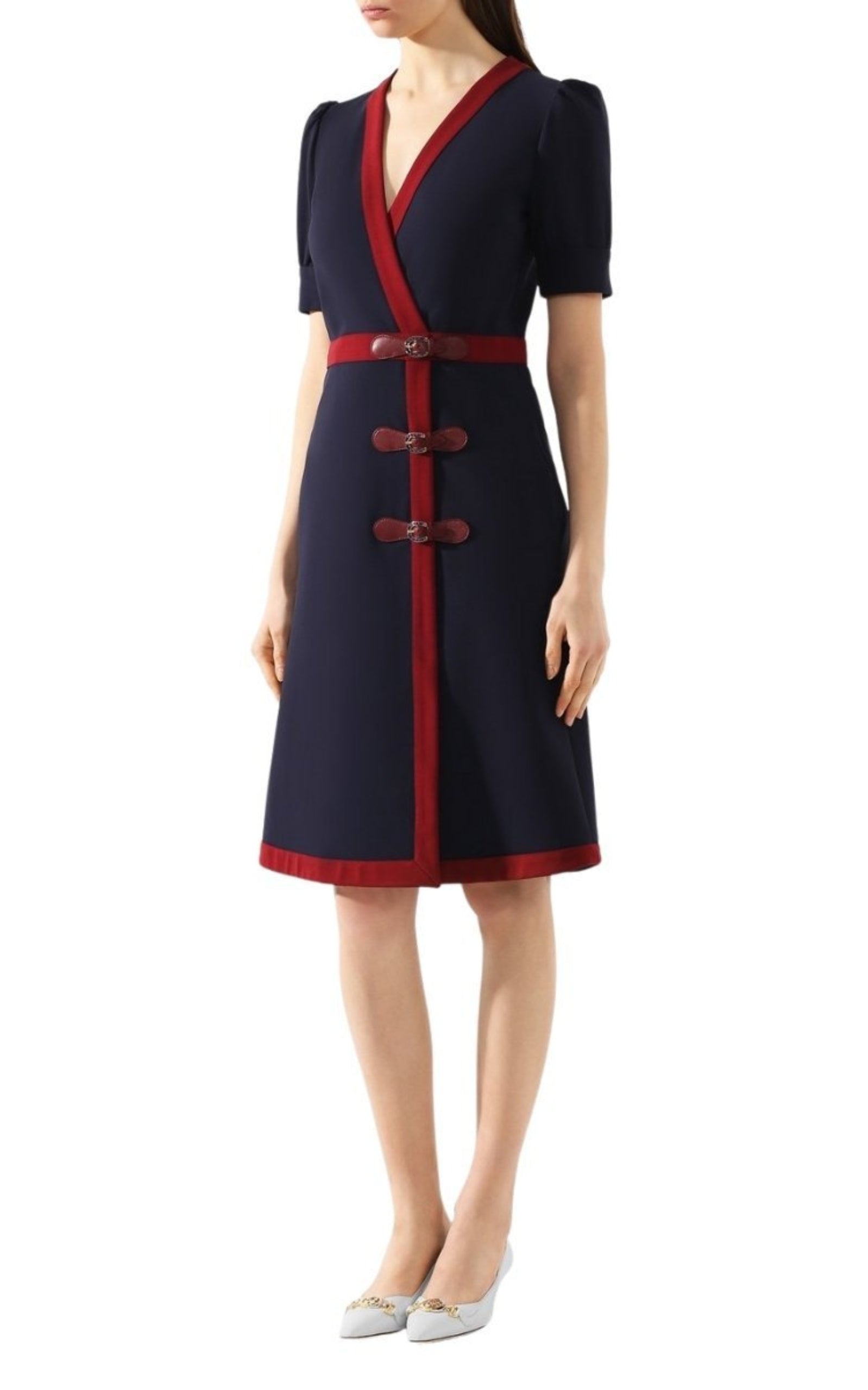  GucciFitted Navy Blue Dress - Runway Catalog