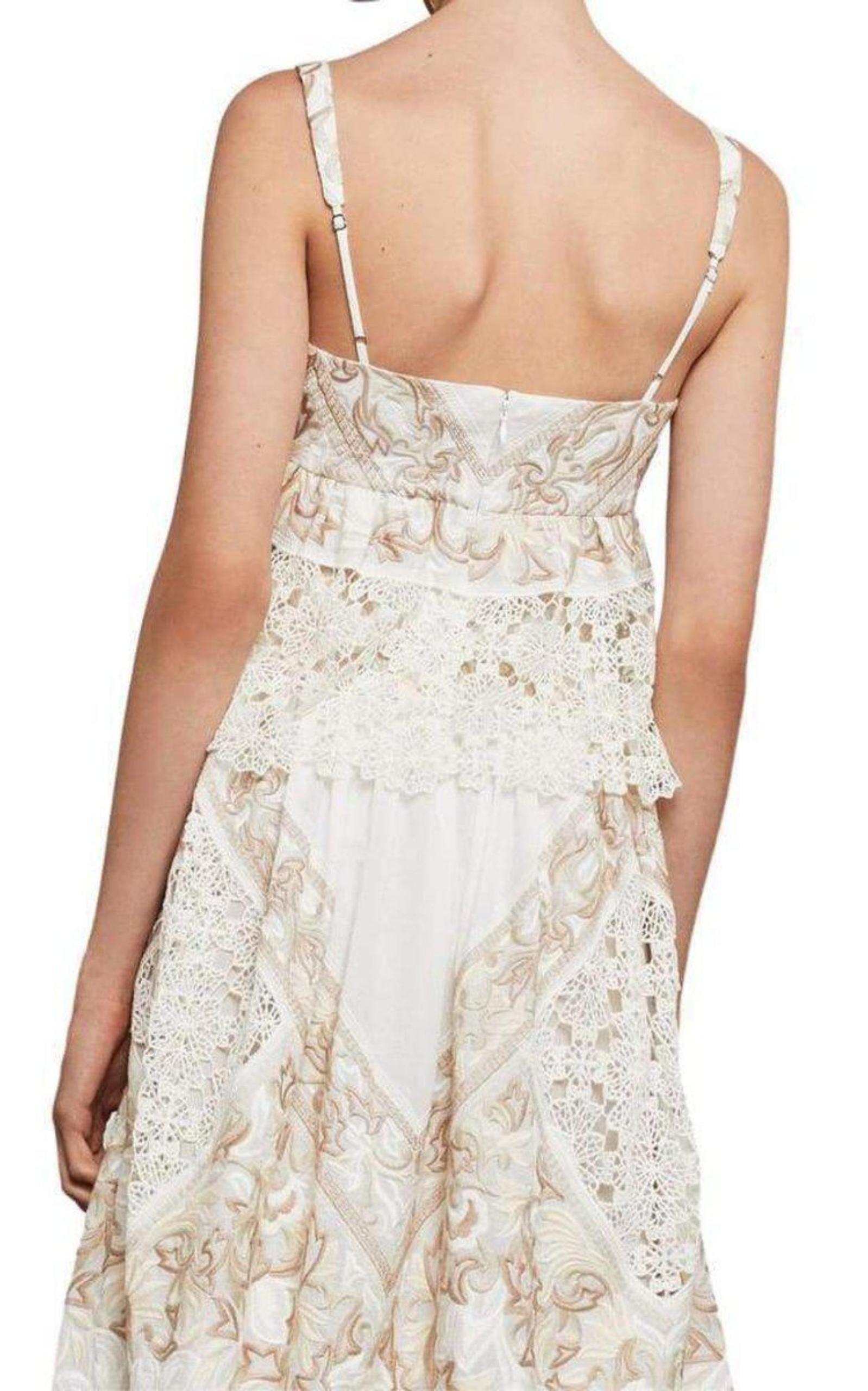  BCBGMAXAZRIAFloral Embroidered Tank Top - Runway Catalog