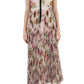  GucciFloral Patterned Pleated Silk Dress - Runway Catalog