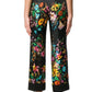  GucciFloral Print Cropped Silk Trousers Pants - Runway Catalog