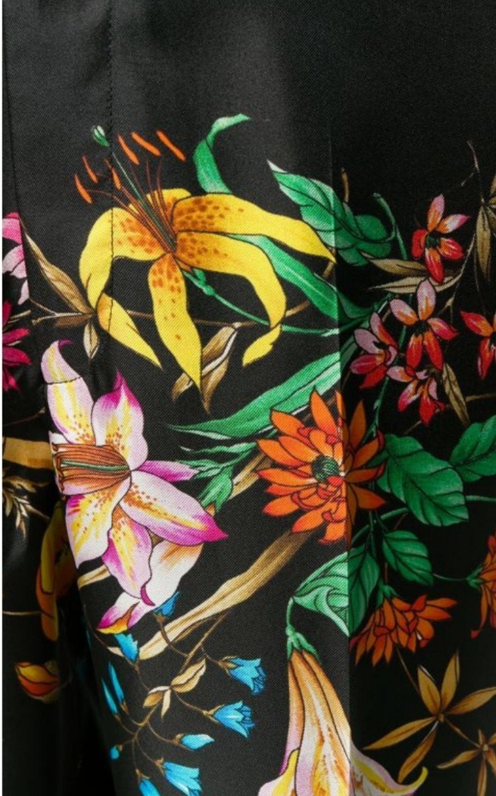 Gucci Silk Floral Print Pyjama Trousers