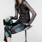  Nina RicciFloral Printed Silk Trousers - Runway Catalog