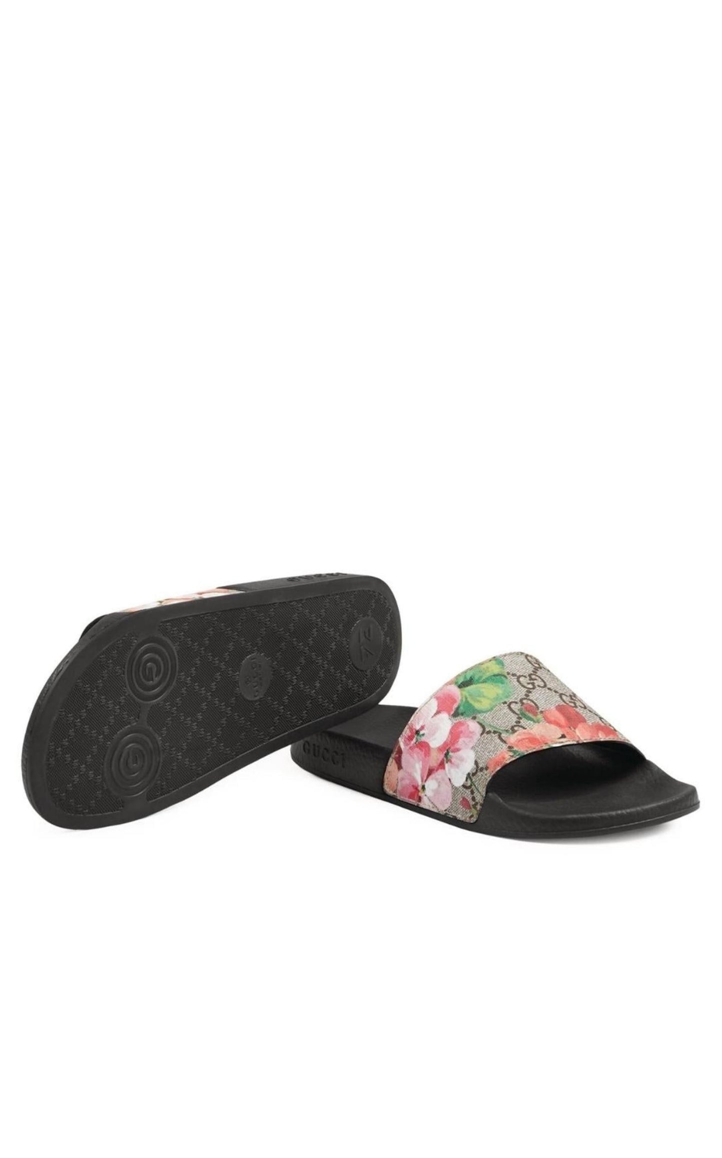  GucciGG Blooms Supreme Slide Sandals - Runway Catalog