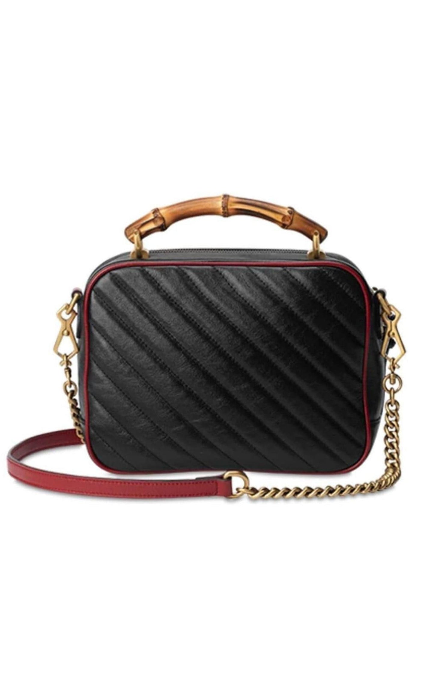 100% Authentic Gucci GG Marmont Top Handle Black Bag