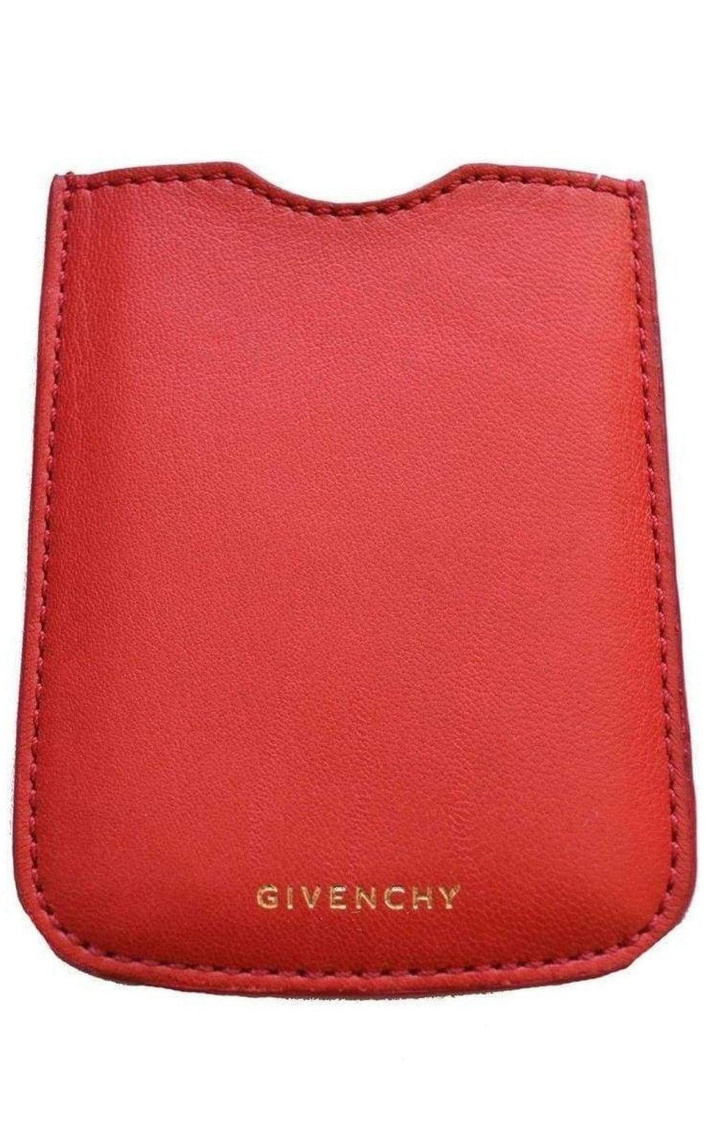  GivenchyGivenchy Red Leather Phone or Credit Card Case - Runway Catalog