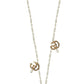  GucciGold-plated Metal Double G Crystal  Necklace - Runway Catalog