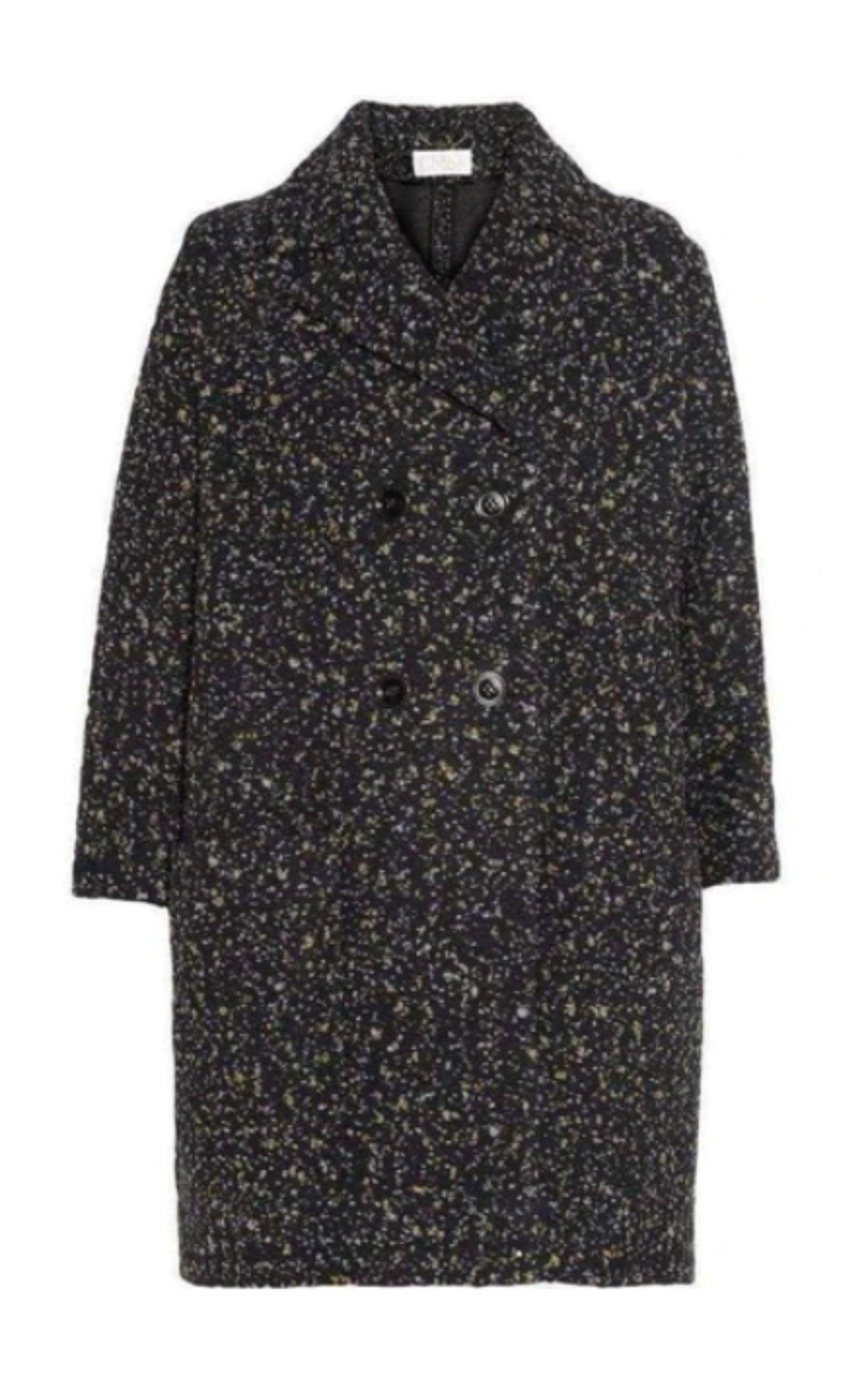  ChloeGray Confetti Boucle Tweed Cocoon Coat - Runway Catalog