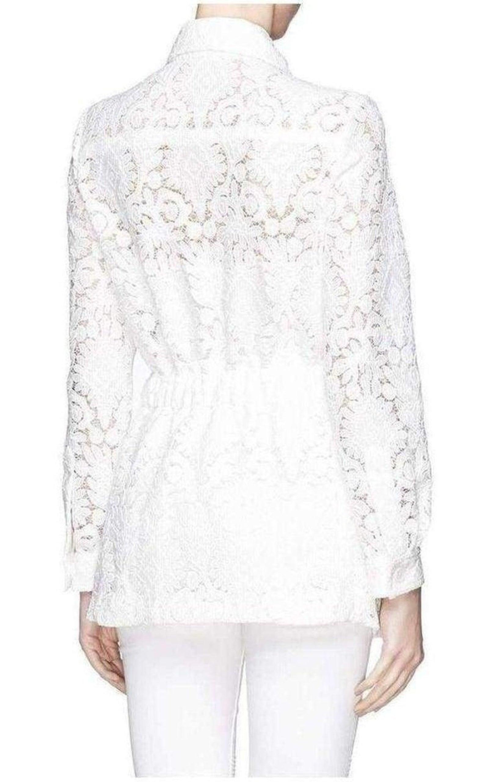  ChloeGuipure Embroidery Lace Shirt Coat - Runway Catalog