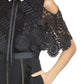 Self-PortraitHinkley Cold Shoulder Midi Dress - Runway Catalog