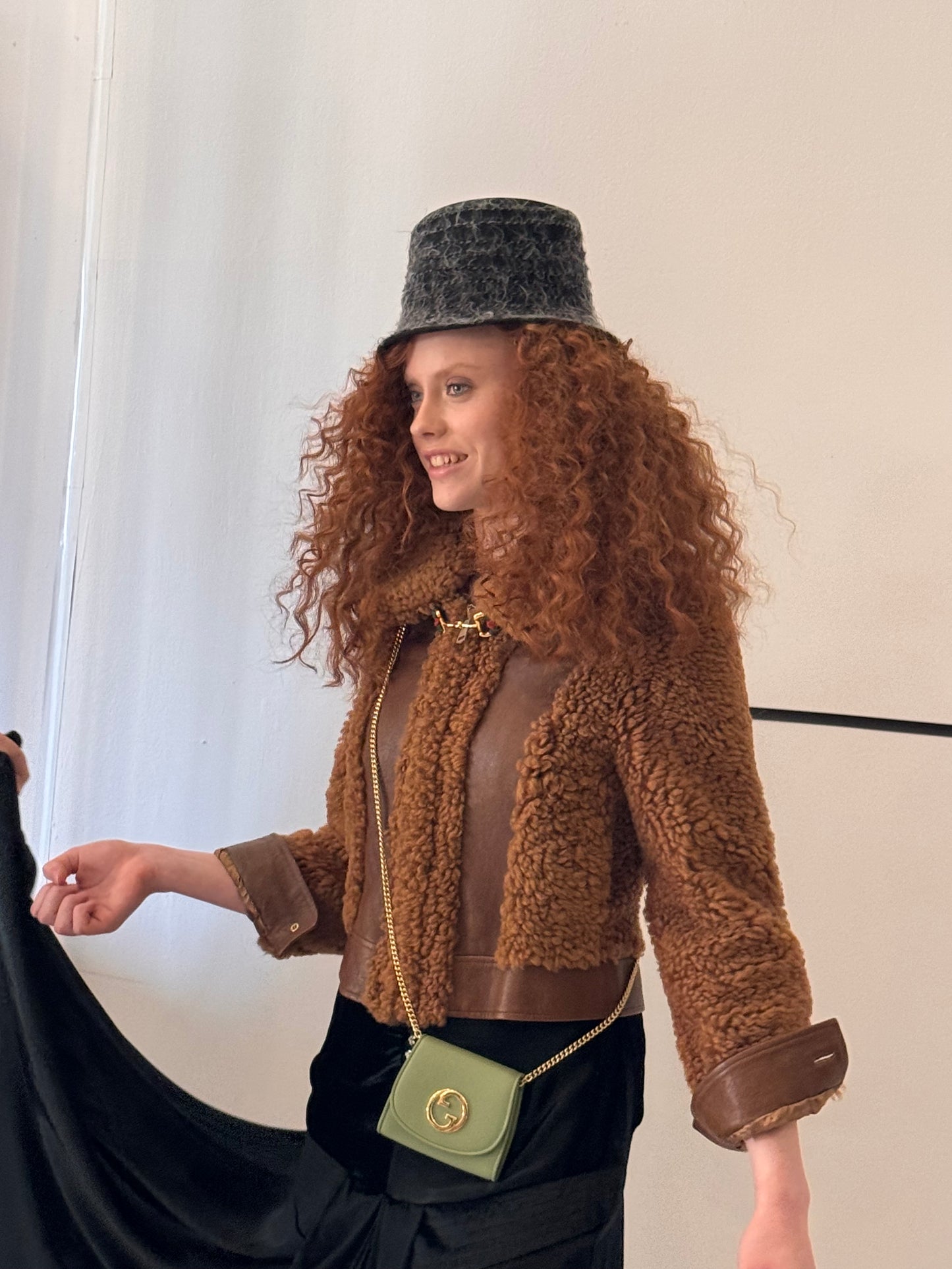 Blondie Medium Chain Wallet in Green