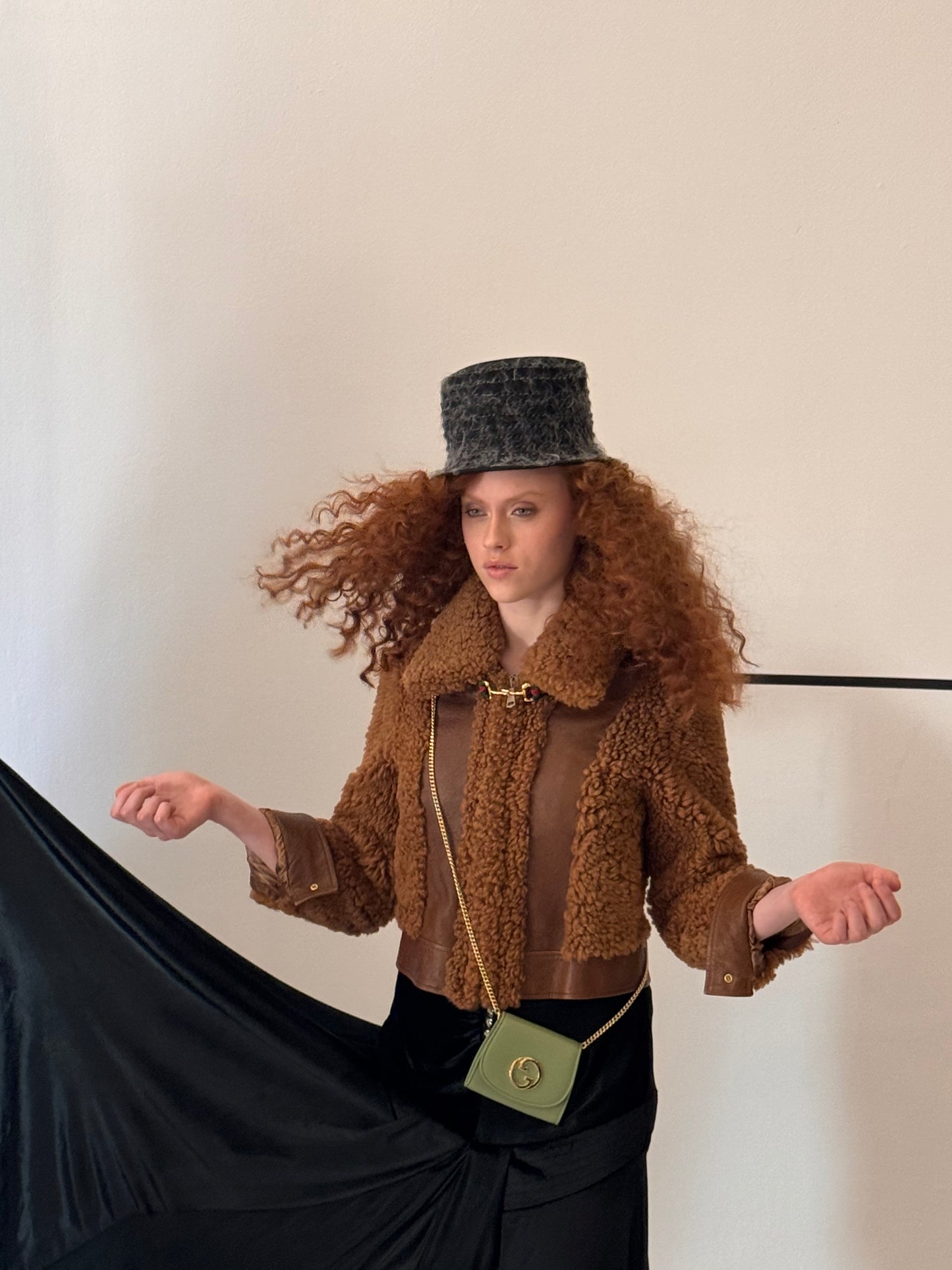 Blondie Medium Chain Wallet in Green