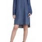  BCBGMAXAZRIAIndigo Tilda Long-Sleeve Dress - Runway Catalog