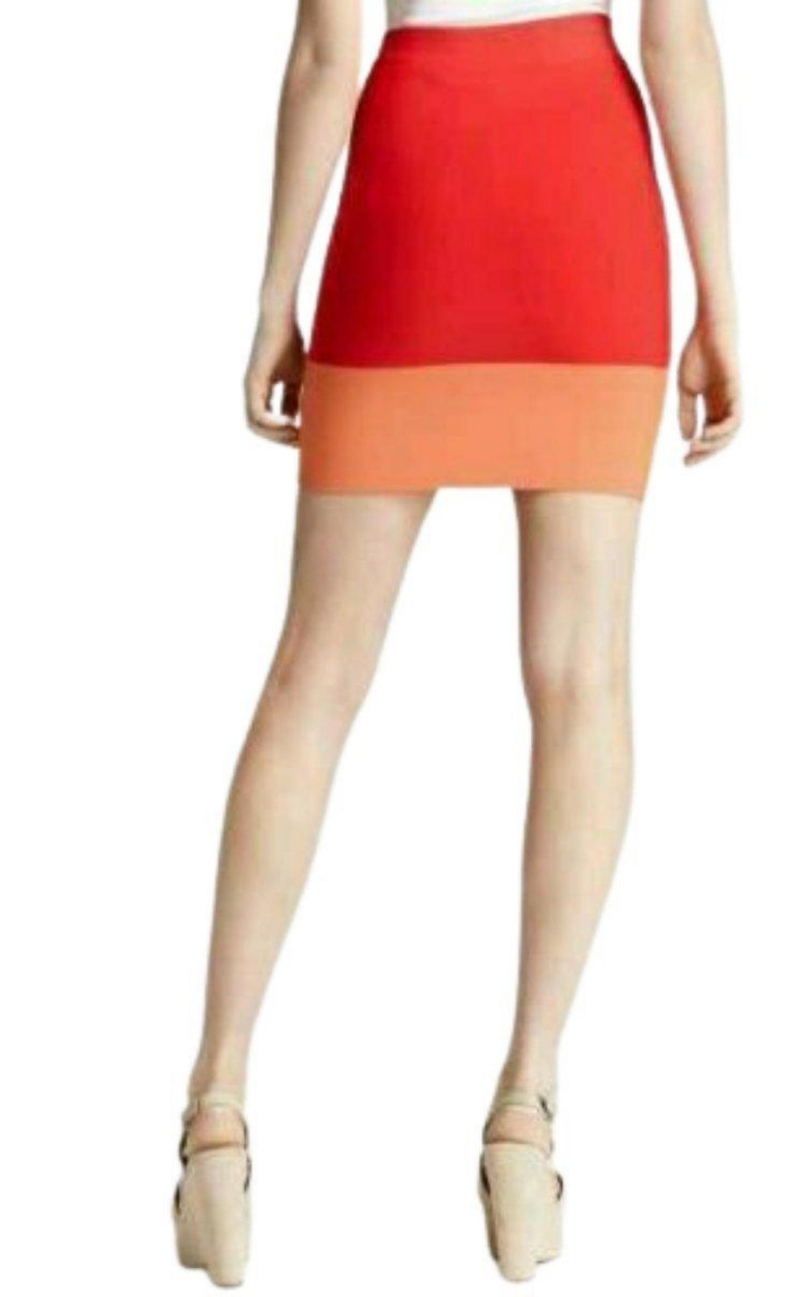  BCBGMAXAZRIAJoelle Colorblock Bodycon Mini Skirt - Runway Catalog