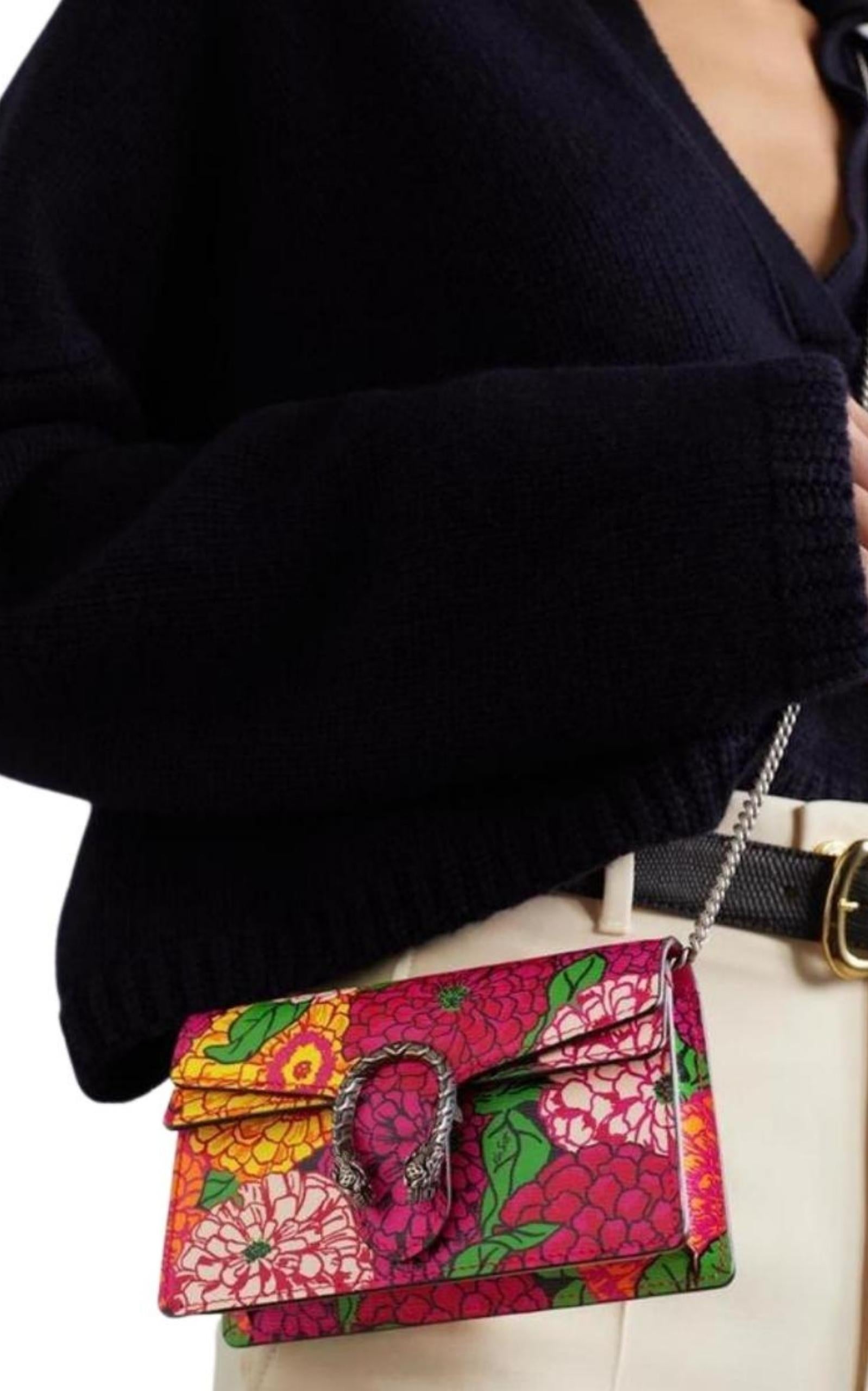 Gucci Ken Scott Dionysus Floral Print Small Shoulder Bag