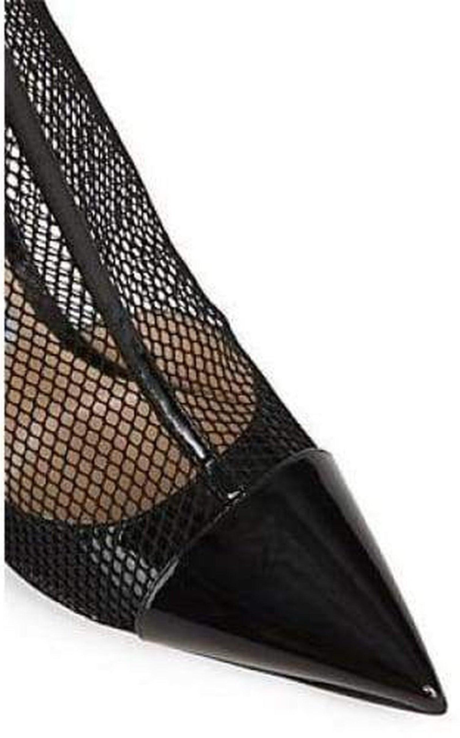 Kix 100 Fishnet Patent Leather Ankle Boots