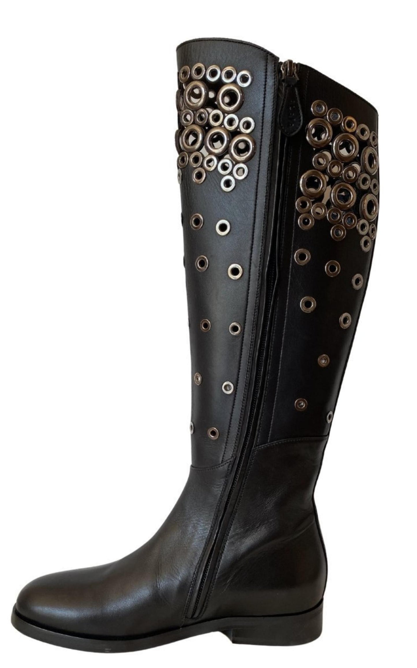  AlaïaKnee High Leather Boots - Runway Catalog