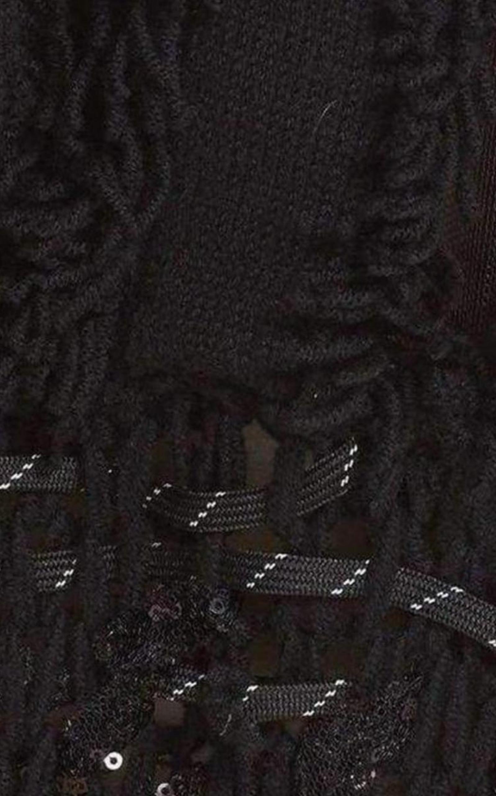  KocheKoché Embellished Open Knit Wool Blend Sweater - Runway Catalog