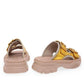  GucciLeather Chunky Slide Sandals - Runway Catalog