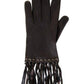  BCBGMAXAZRIALeather Fringe Gloves - Runway Catalog