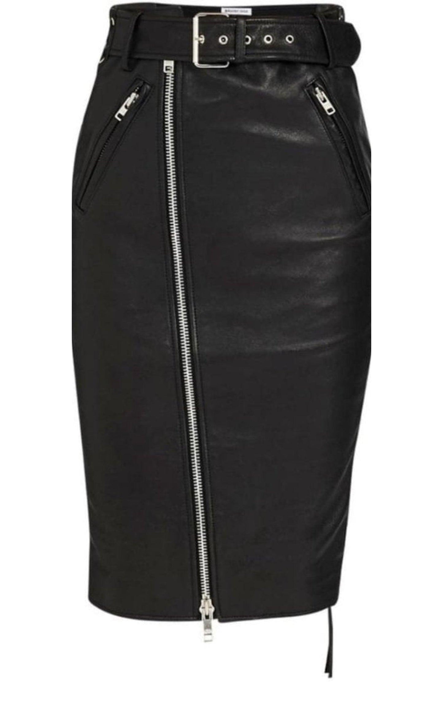  BalenciagaLeather Pencil Skirt - Runway Catalog
