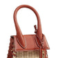  JacquemusLeather and Rattan Chiquito Mini-Bag in Brown - Runway Catalog