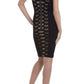  BCBGMAXAZRIALeona Lace Dress with Contrast Ponte Dress - Runway Catalog