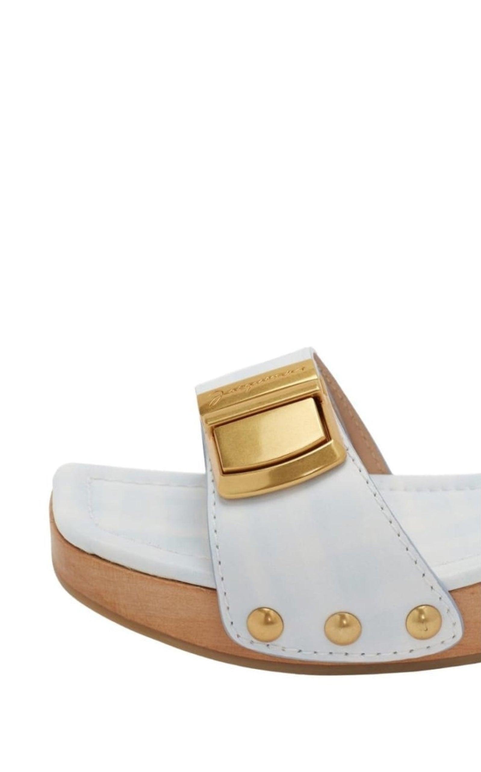  JacquemusLes Tatanes Leather Slides Sandals - Runway Catalog