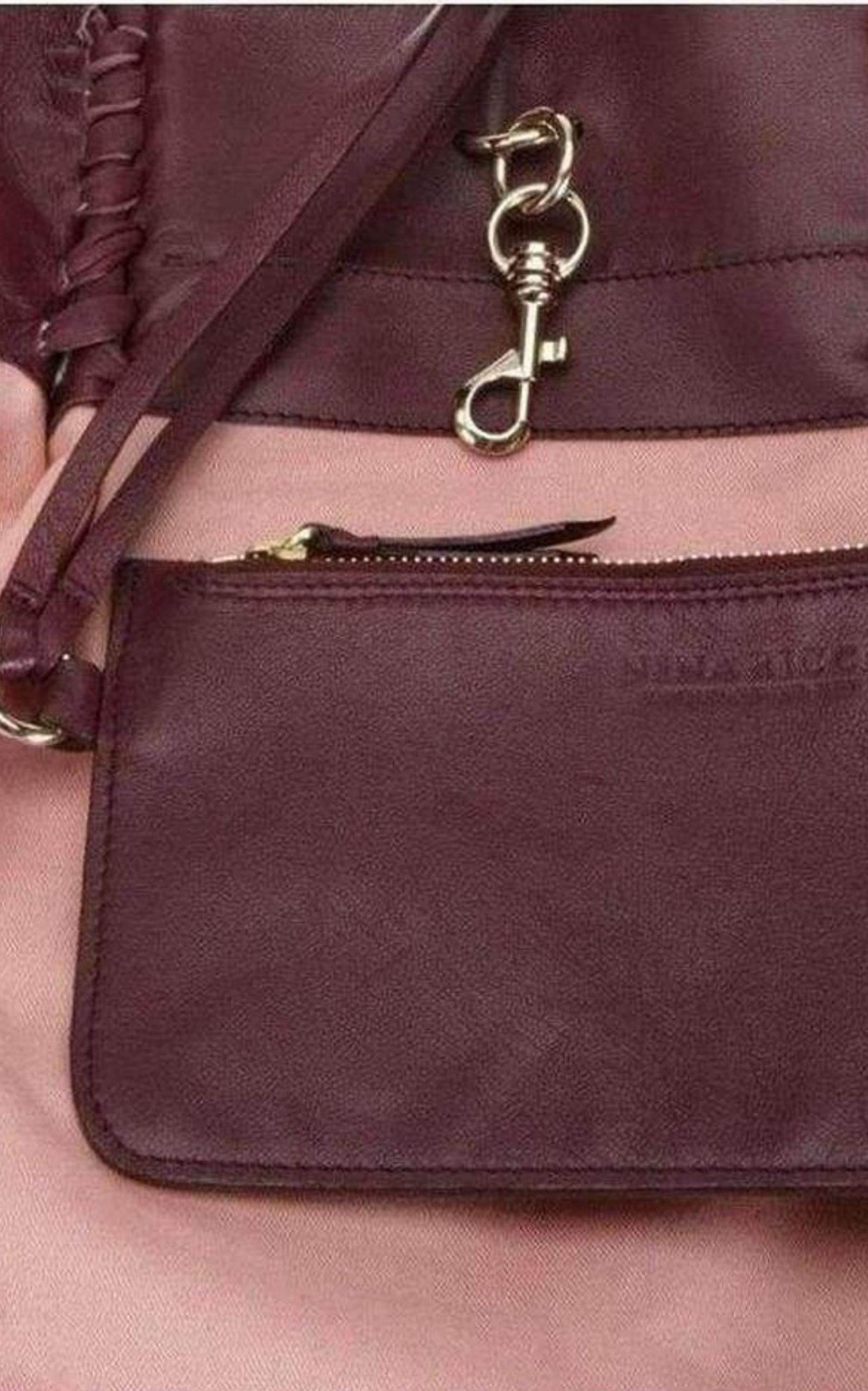  Nina RicciLiane Tiered Large Leather Tote Bag - Runway Catalog