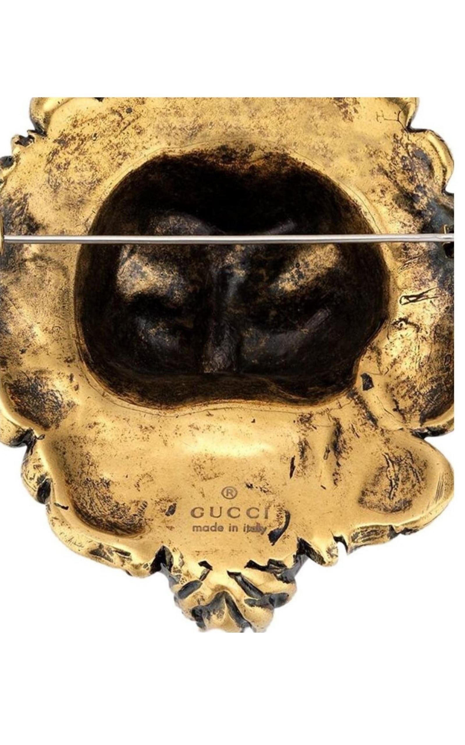  GucciLion Head Brooch - Runway Catalog
