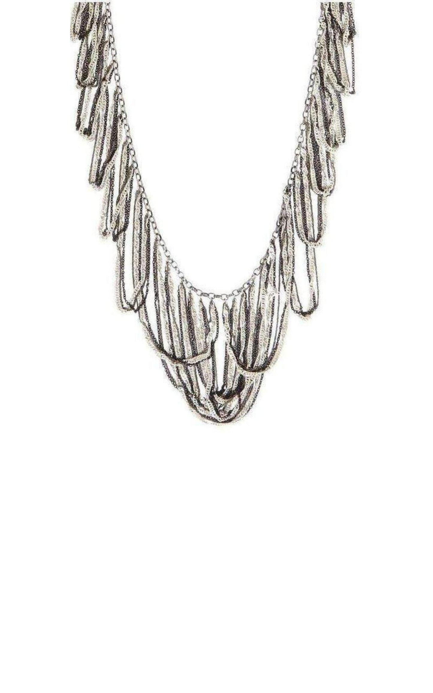  BCBGMAXAZRIALooped Chained Necklace - Runway Catalog