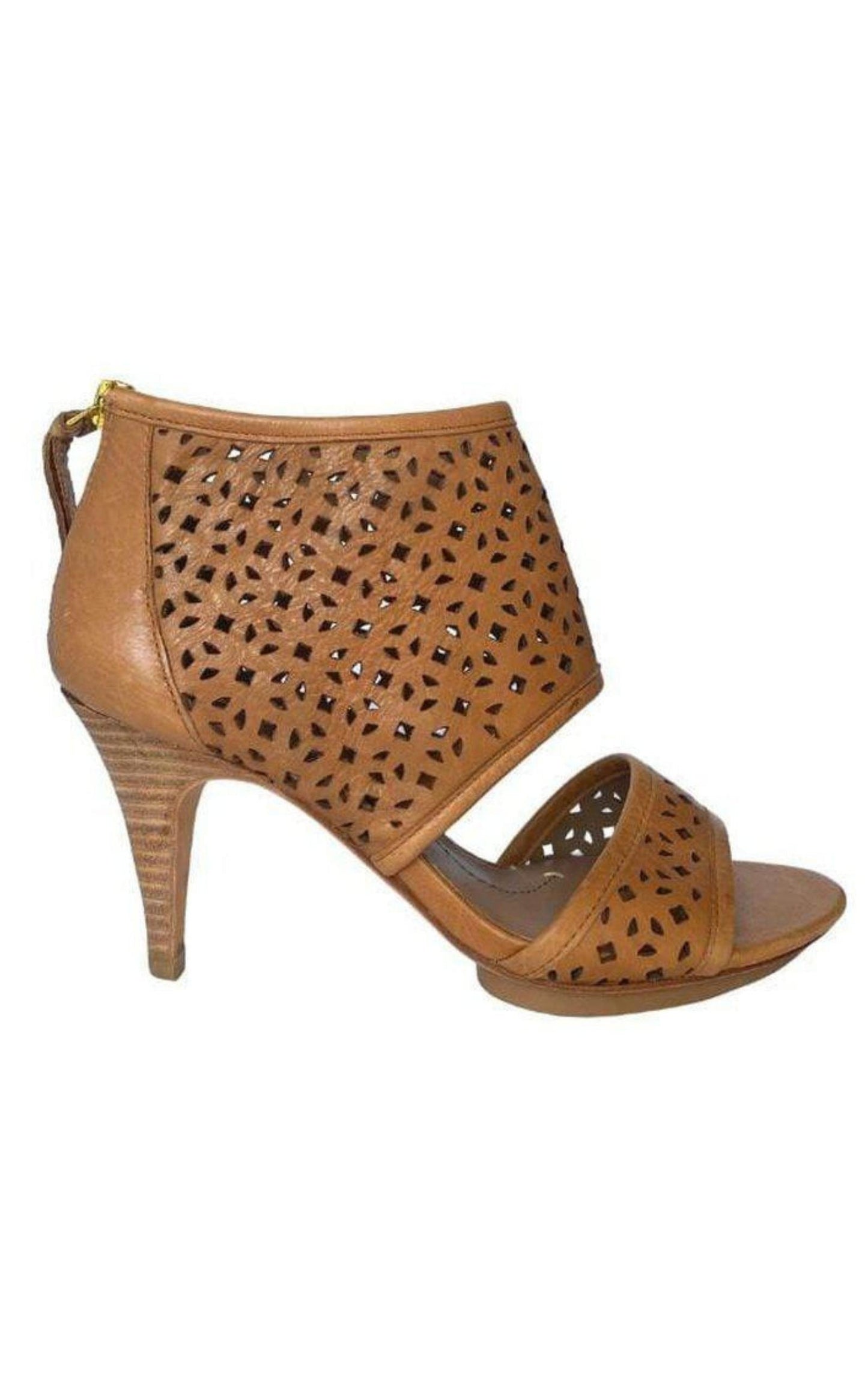 Ma-Helena Peep Toe Leather Sandal Shoes