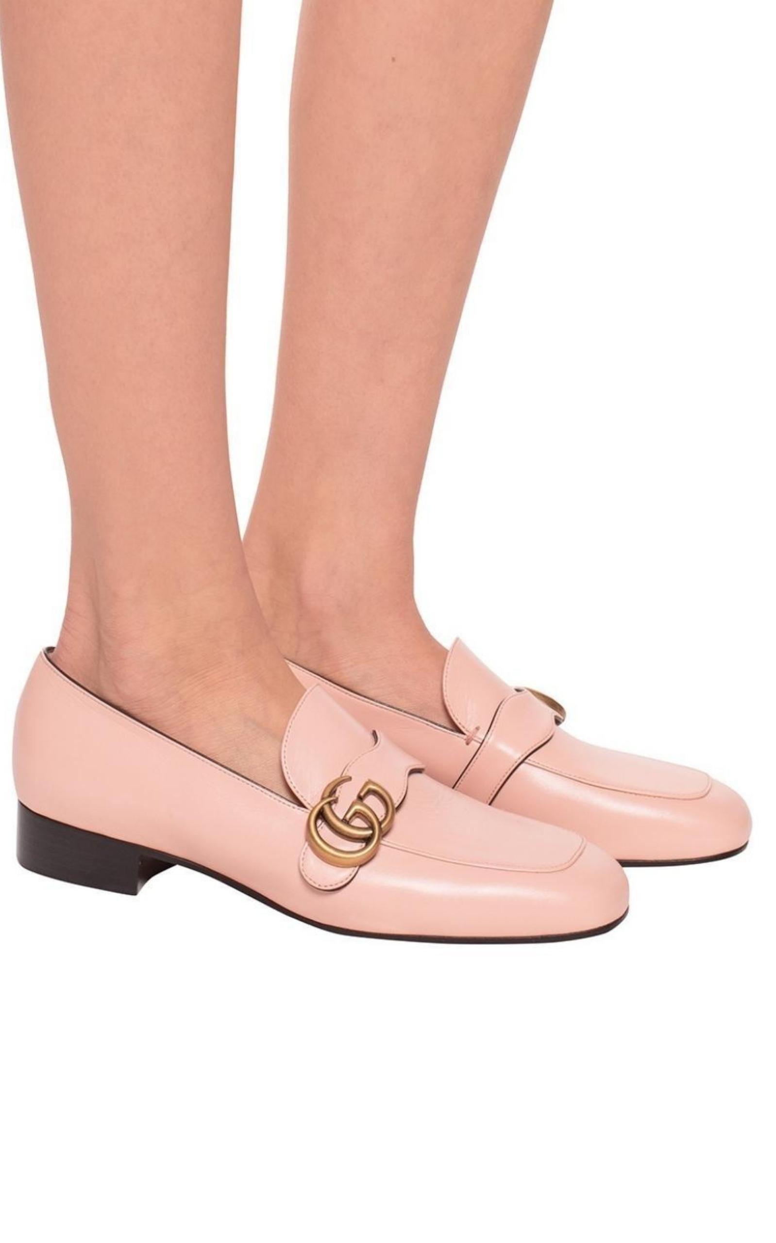 GUCCI GG Marmont Leather Loafers for Women
