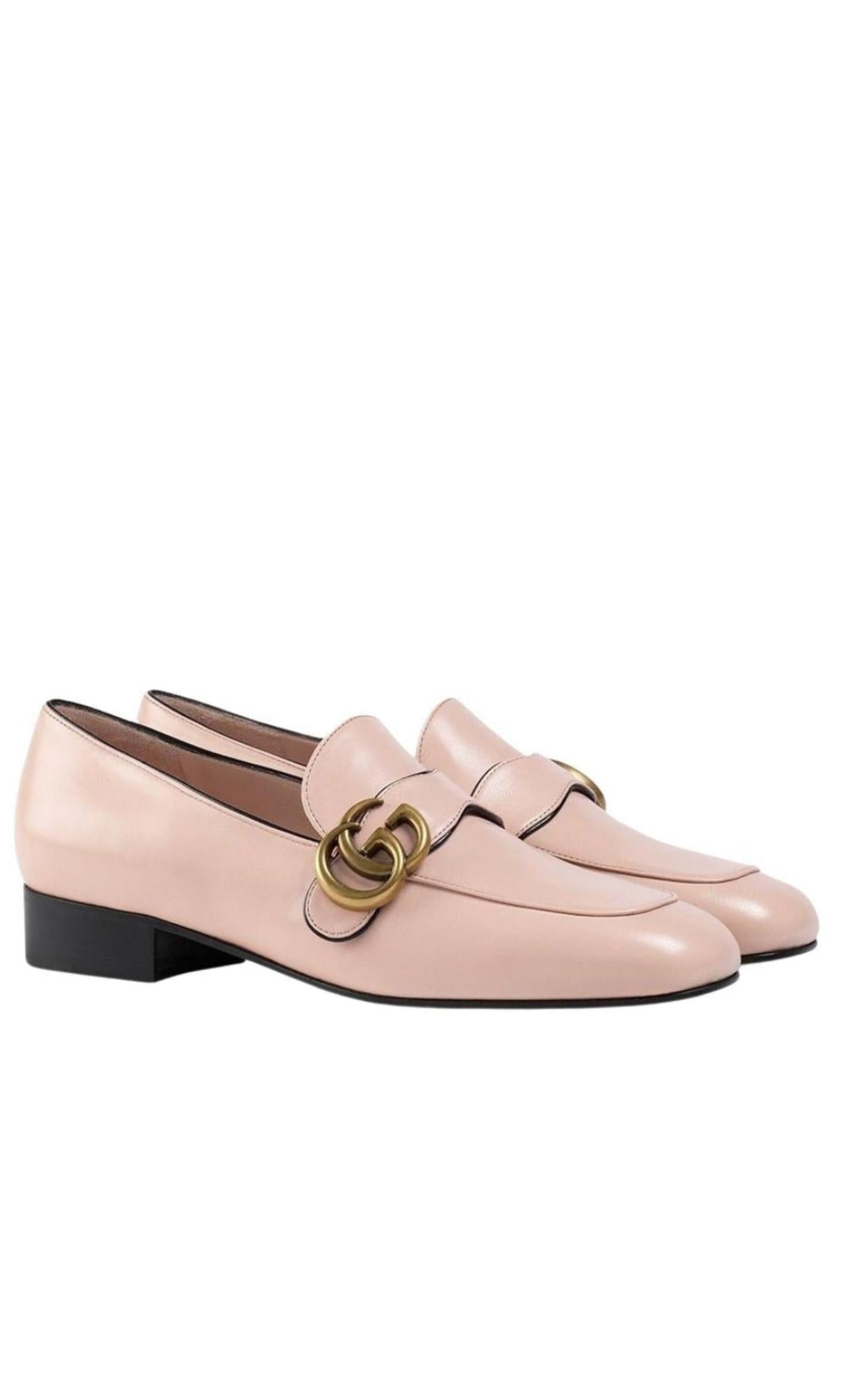  GucciMarmont 25mm Leather Loafers - Runway Catalog