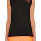  Christopher KaneMesh and Lace Insert Black Top - Runway Catalog
